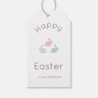 Minimalist Happy Easter Bunny