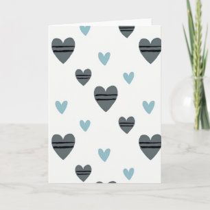 Minimalist Hearts Design Card