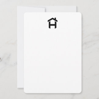Minimalist Held Housing Initiative Notecard  