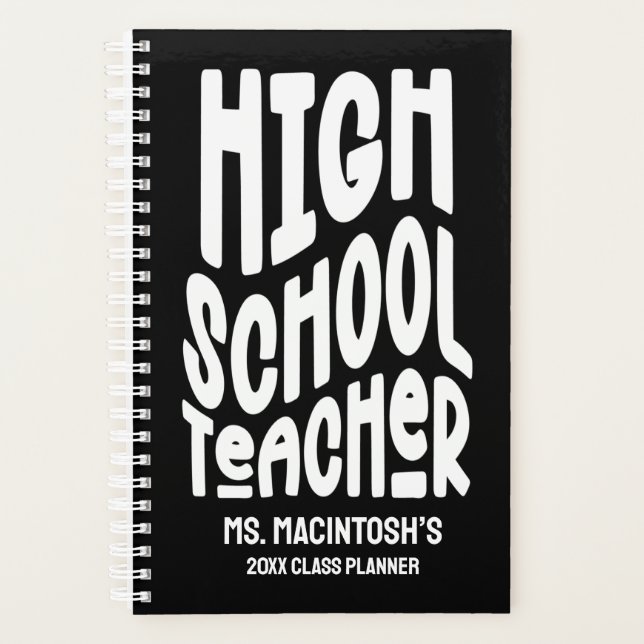 Minimalist High School Teacher Class Planner (Devant)
