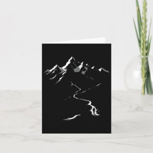 Minimalist Hiking Mountain Climbing Simple Hiker Card