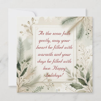 Minimalist Holiday Greeting Card 