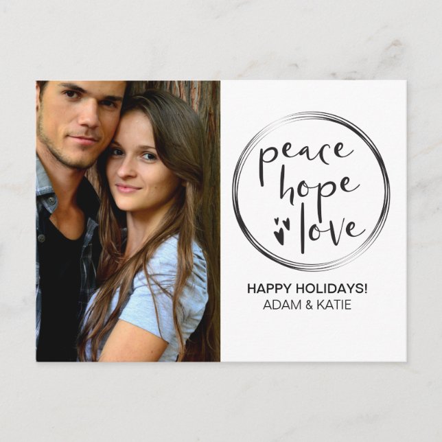 MINIMALIST | HOLIDAY | PEACE HOPE LOVE | PHOTO (Front)