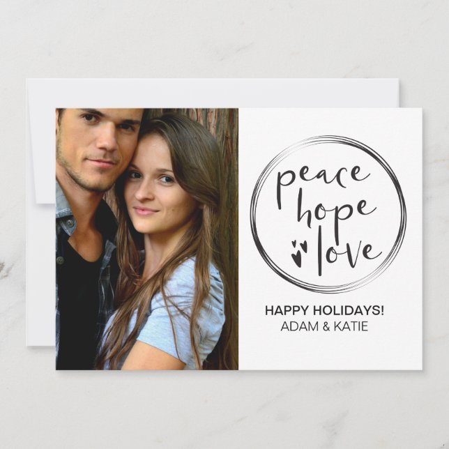 MINIMALIST | HOLIDAY | PEACE HOPE LOVE | PHOTO (Front)