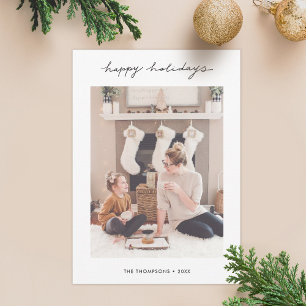 Minimalist Holiday Photo Card