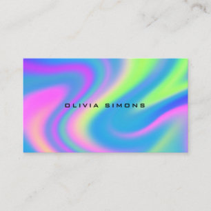 Minimalist holographic Business Cards