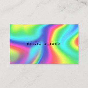 Minimalist holographic Business Cards