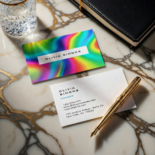 Minimalist holographic Business Cards
