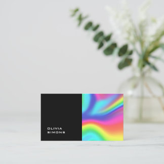 Minimalist holographic Business Cards