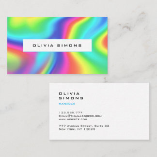 Minimalist holographic Business Cards