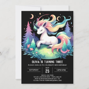Minimalist Horse Birthday Invitation