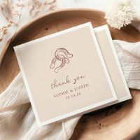 Minimalist Horseshoe | Neutral and Brown Wedding