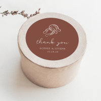 Minimalist Horseshoe | Rustic Brown Wedding