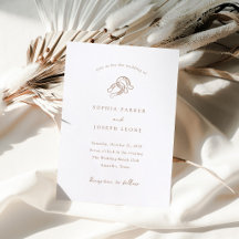 Minimalist Horseshoe Wedding