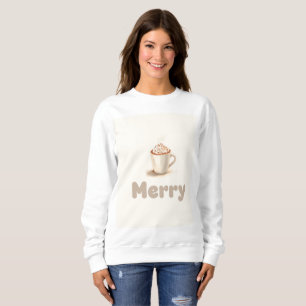 Minimalist Hot Chocolate Merry AC Aesthetic Sweatshirt