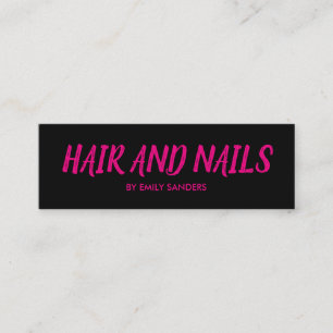Minimalist / Hot Pink Mini Business Card