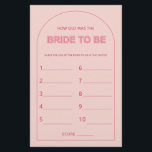Minimalist How old was the bride shower game Flyer<br><div class="desc">Designed to coordinate with our Bold Type Collection, this pink how old was the bride bridal shower game features the trendy & popular arch with bold type text in pink & fuchsia accents. For more advanced customisation of this design, e.g. changing layout, font or text size please click the "CUSTOMIZE"...</div>