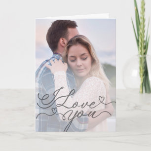 Minimalist I Love You Card