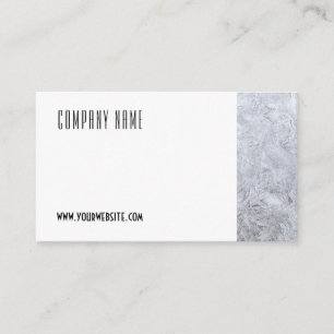 Minimalist ice glass photography QR Business Card