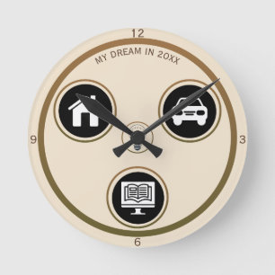 Minimalist Icon Personal Wall Clock
