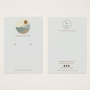 Minimalist Illustration Earring Display Card
