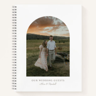 Minimalist In the Arch Photo Budget Guest Book
