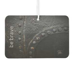 Minimalist industrial black metal air freshener