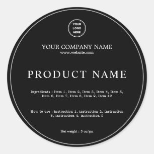 Minimalist Ingredients  Instructions Product Label