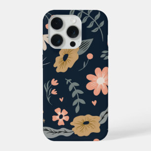 Minimalist insect and flower iPhone 15 pro case