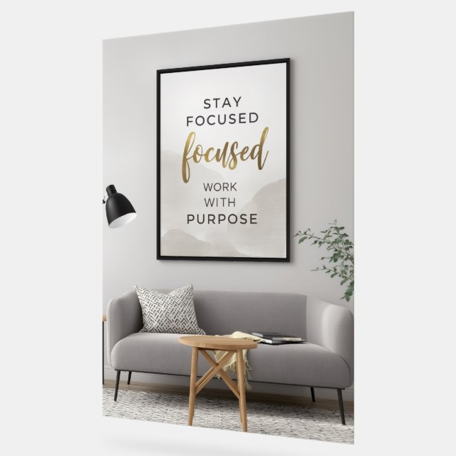 Minimalist Inspirational Poster | Modern Neutral O (Angle)