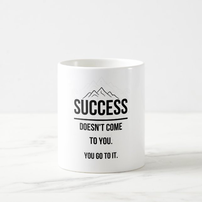 Minimalist Inspirational Quote Tee Coffee Mug (Center)