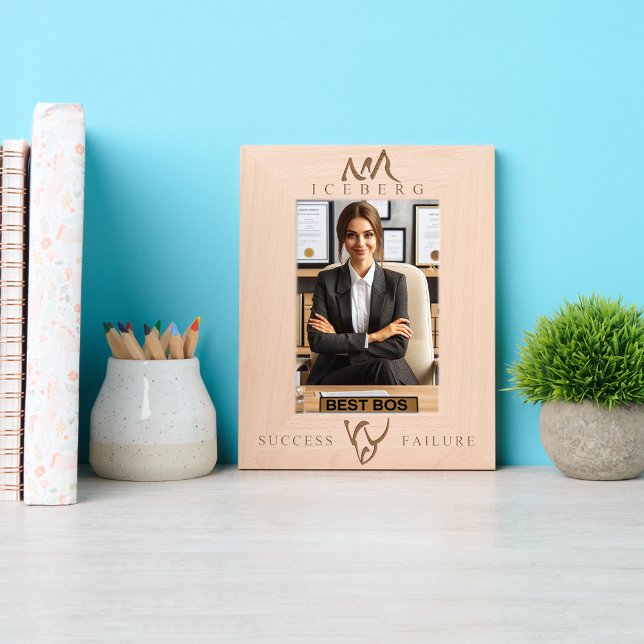 Minimalist Inspirational Success Failure Iceberg Etched Frames (Creator Uploaded)