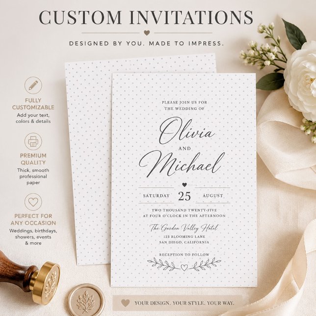 Minimalist Invitation – Elegant Dotted Design (Creator Uploaded)