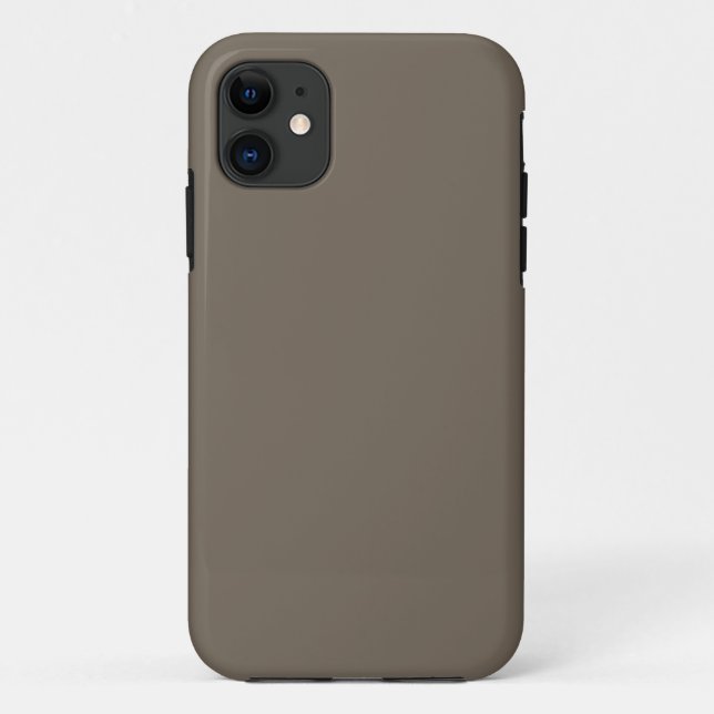 Minimalist iPhone Case Brown Slim Protective (Back)