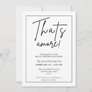 Minimalist Italian bridal shower Invitation