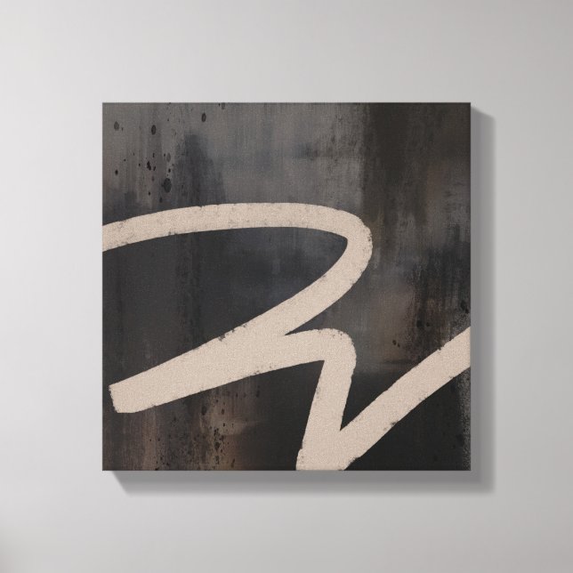 Minimalist Italian Modern Abstract Canvas Print (Front)