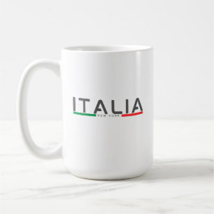 Minimalist Italy Flag New York italian  Coffee Mug