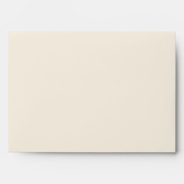 Minimalist Ivory Ecru Elegant Wedding Matching Envelope (Front)