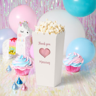 Minimalist Ivory Heart Quinceañera Favour Box