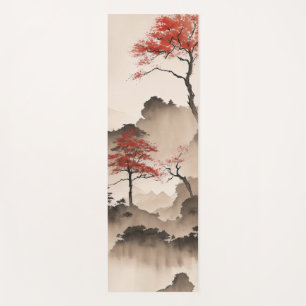 Minimalist Japanese Coastline Yoga Mat