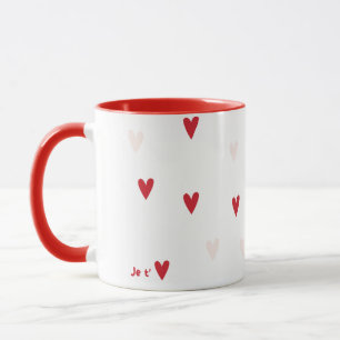 Minimalist “Je t’❤️” Mug