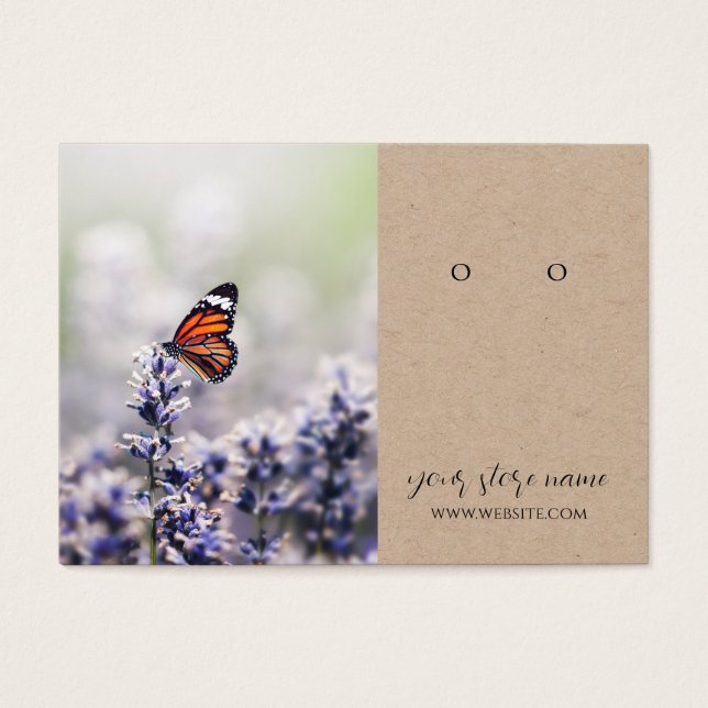 Minimalist  jewellery small Business Supplies card (Front)