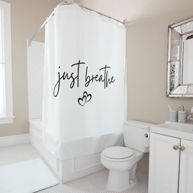 Minimalist “Just Breathe” Simple Inspirational  (In Situ)
