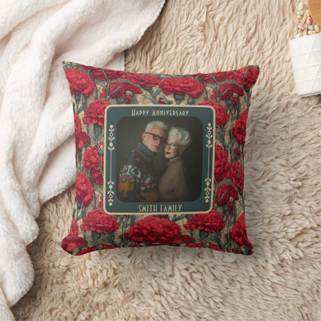 Minimalist Keepsake Wedding Throw Pillow   (Blanket)