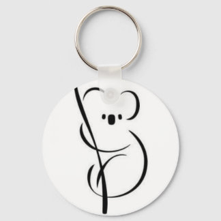 Minimalist Koala Keychain