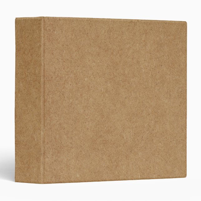 Minimalist Kraft Paper Texture Neutral Rustic Binder (Front/Spine)