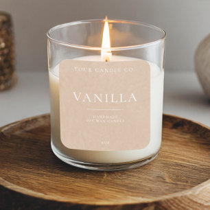 Minimalist Kraft Personalized Candle Label