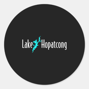 Minimalist Lake Hopatcong - New Jersey  Classic Round Sticker