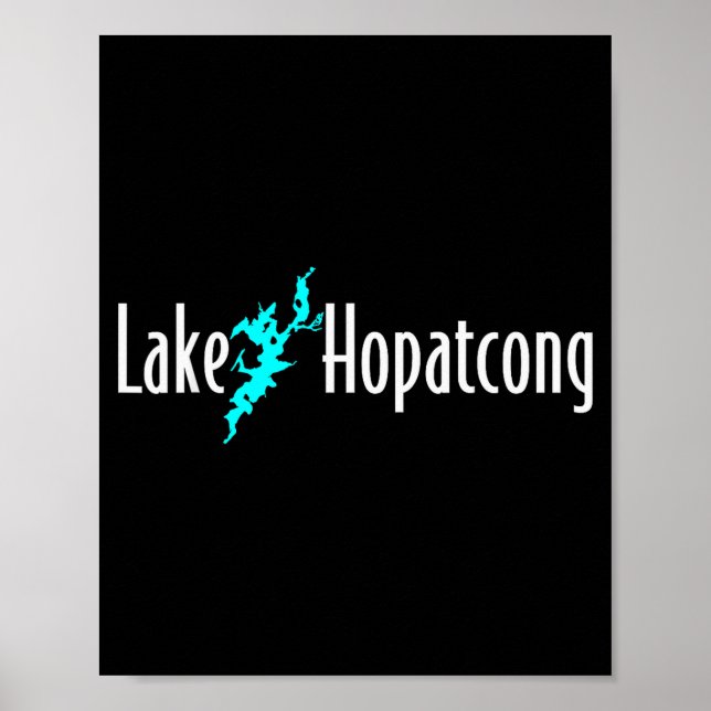 Minimalist Lake Hopatcong - New Jersey  Poster (Front)