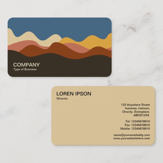 Minimalist Landscape 170723 Business Card (Front/Back)